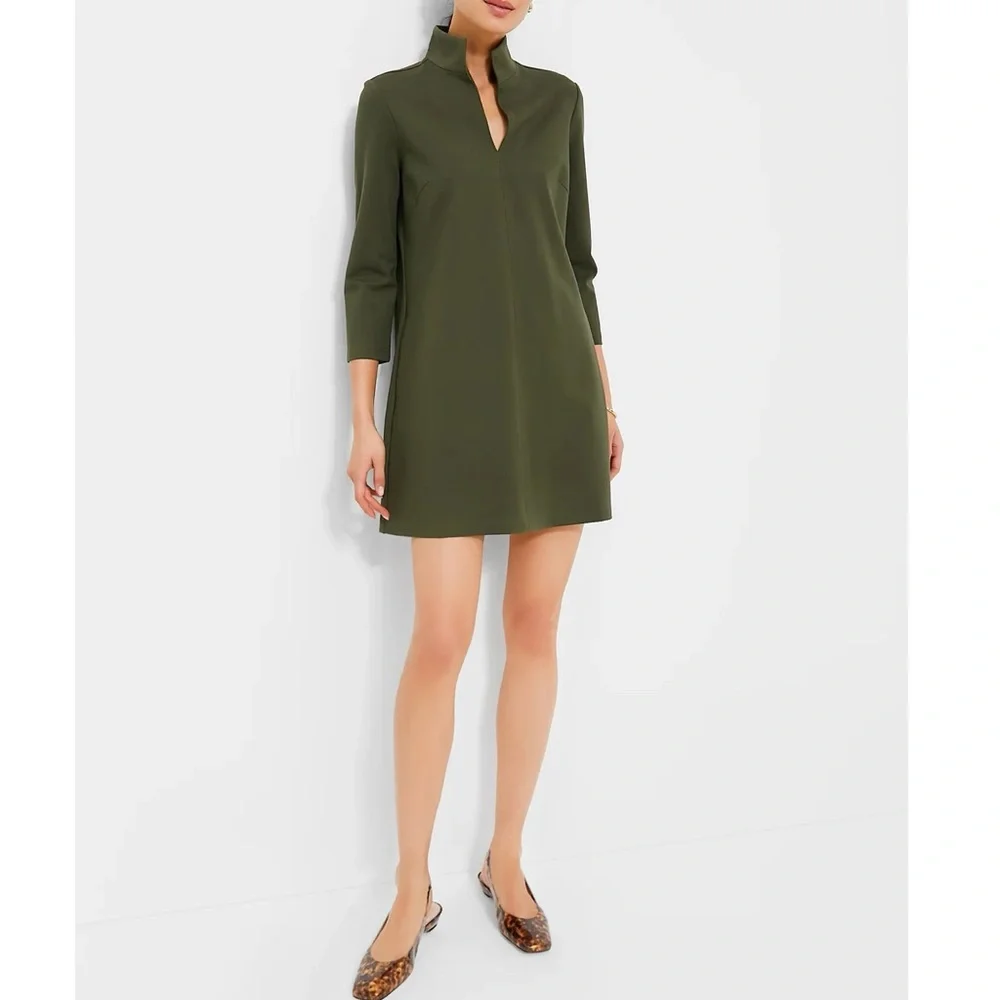 TUCKERNUCK Olive Green Ponte Clifton Dress - Picture 7 of 13